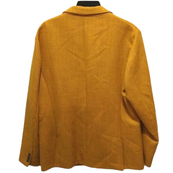 JAY KOS Sports Wool Coat in Mustard Yellow - Picture 3 of 10